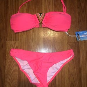 Neon pink 2 piece